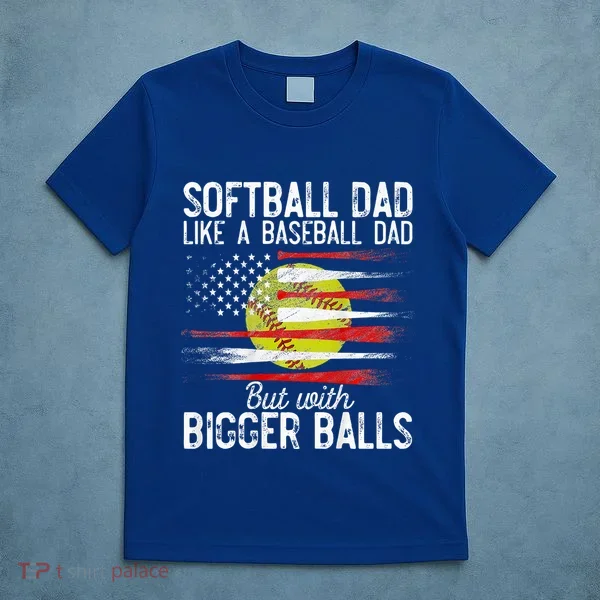 Softball Dad Like A Baseball Dad Definition T-Shirt