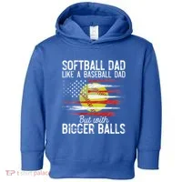 Softball Dad Like A Baseball Dad Definition Toddler Hoodie thumb 0