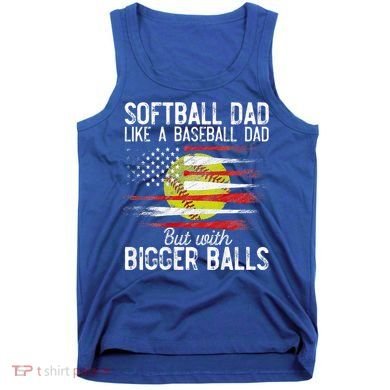 Softball Dad Like A Baseball Dad Definition Tank Top