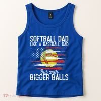 Softball Dad Like A Baseball Dad Definition Tank Top thumb 2