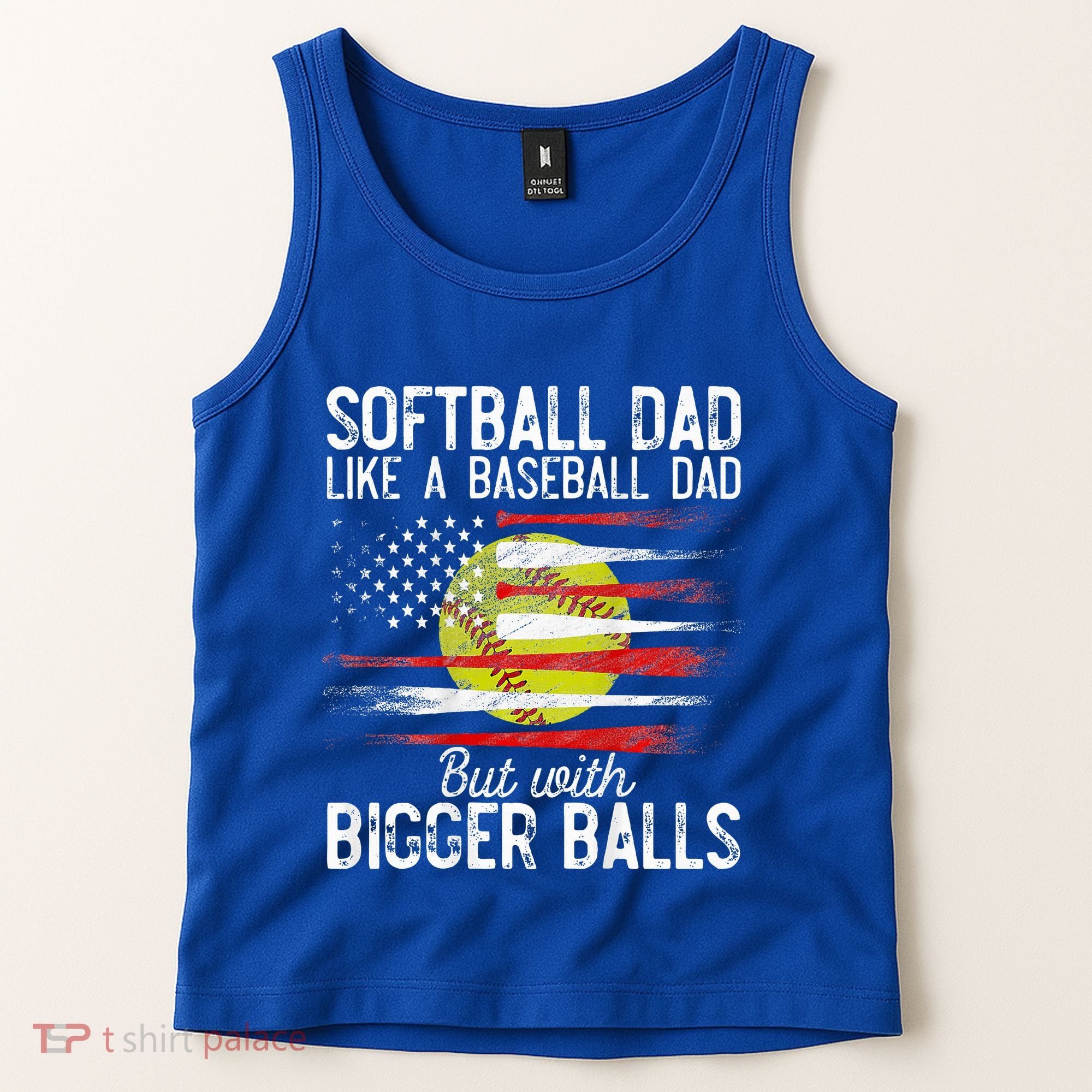 Softball Dad Like A Baseball Dad Definition Tank Top