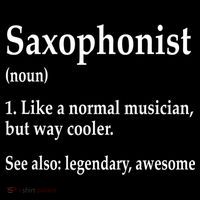 Saxophonist Definition Like A Normal Musician Saxophone Mousepad thumb 1