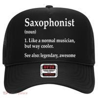 Saxophonist Definition Like A Normal Musician Saxophone Hat thumb 0