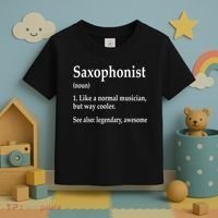 Saxophonist Definition Like A Normal Musician Saxophone Toddler T-Shirt thumb 3