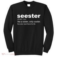 Seester Definition Like A Sister Only Cooler Sweatshirt thumb 0
