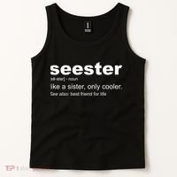 Seester Definition Like A Sister Only Cooler Tank Top thumb 2