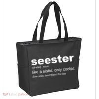 Seester Definition Like A Sister Only Cooler Tote Bag thumb 2