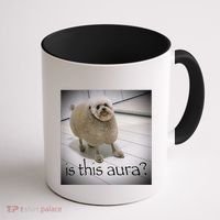 Silly Dog Meme Meme Brainrot Gen Z Funny Haircut Dog Meme Coffee Mug thumb 1