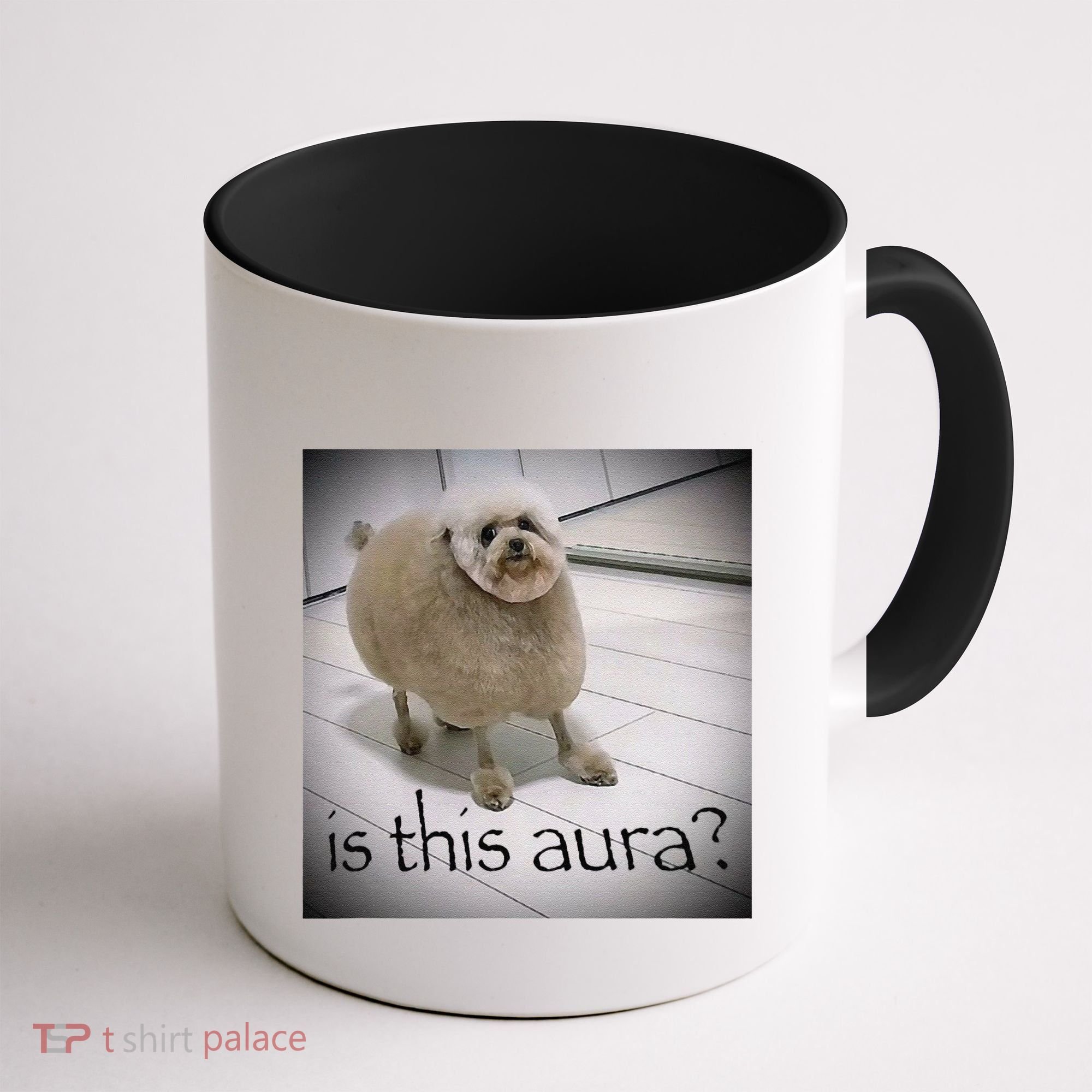 Silly Dog Meme Meme Brainrot Gen Z Funny Haircut Dog Meme Coffee Mug