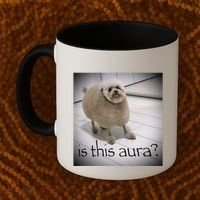 Silly Dog Meme Meme Brainrot Gen Z Funny Haircut Dog Meme Coffee Mug thumb 2
