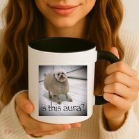 Silly Dog Meme Meme Brainrot Gen Z Funny Haircut Dog Meme Coffee Mug thumb 3
