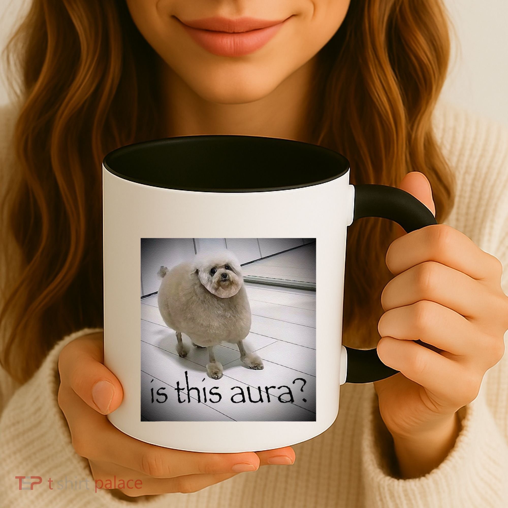 Silly Dog Meme Meme Brainrot Gen Z Funny Haircut Dog Meme Coffee Mug