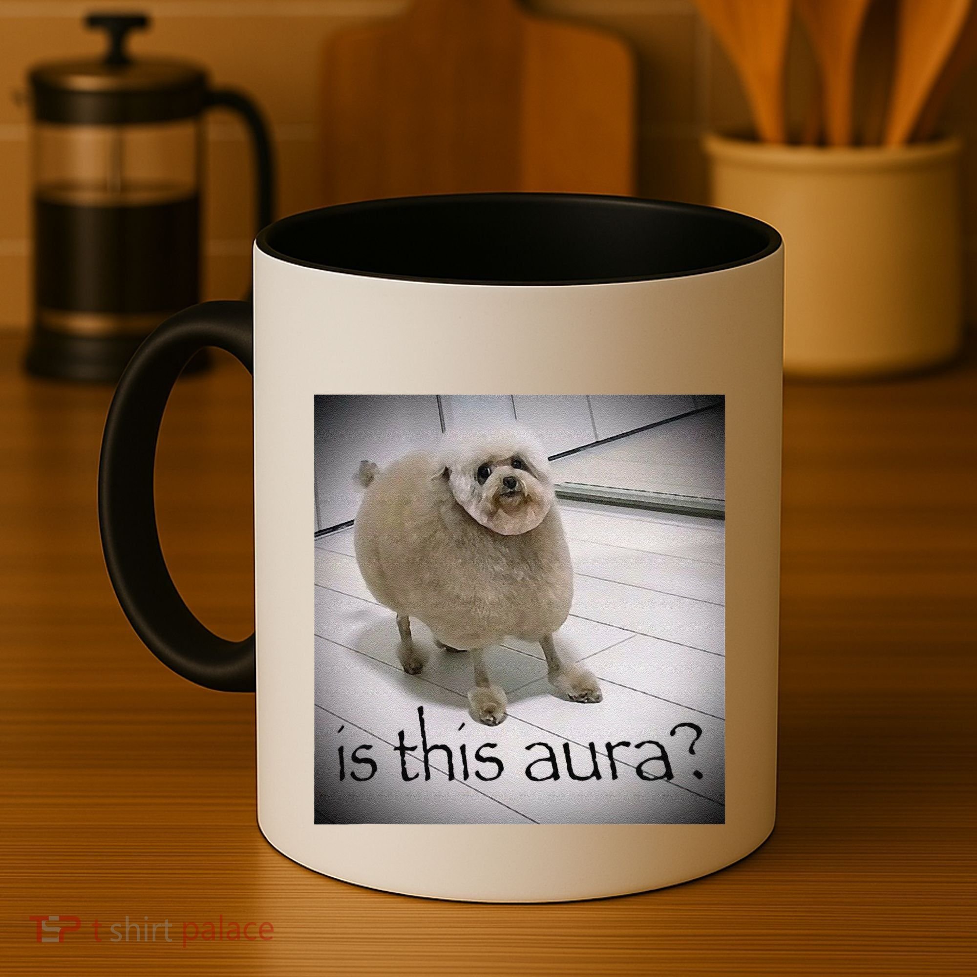 Silly Dog Meme Meme Brainrot Gen Z Funny Haircut Dog Meme Coffee Mug