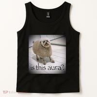 Silly Dog Meme Meme Brainrot Gen Z Funny Haircut Dog Meme Tank Top thumb 2