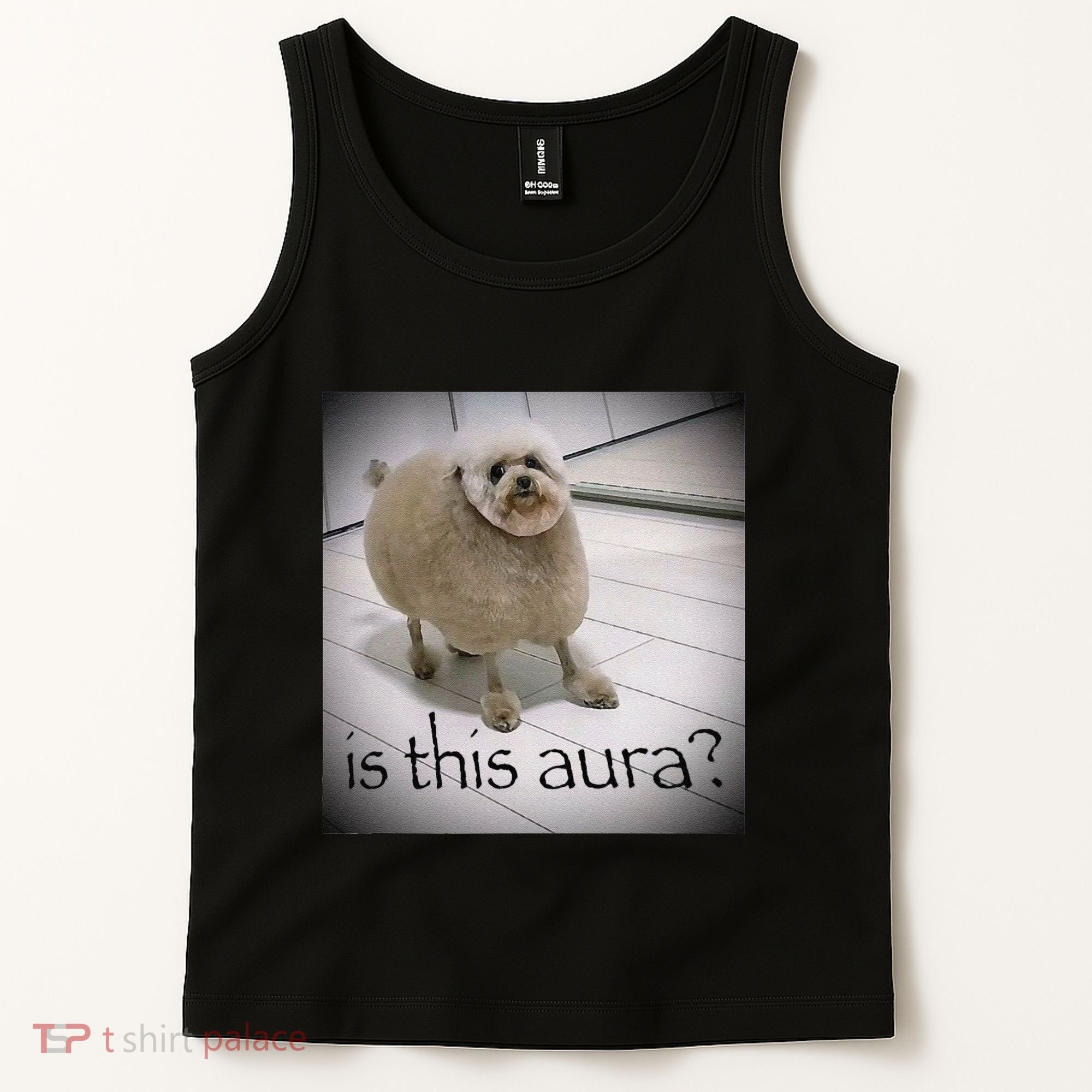 Silly Dog Meme Meme Brainrot Gen Z Funny Haircut Dog Meme Tank Top