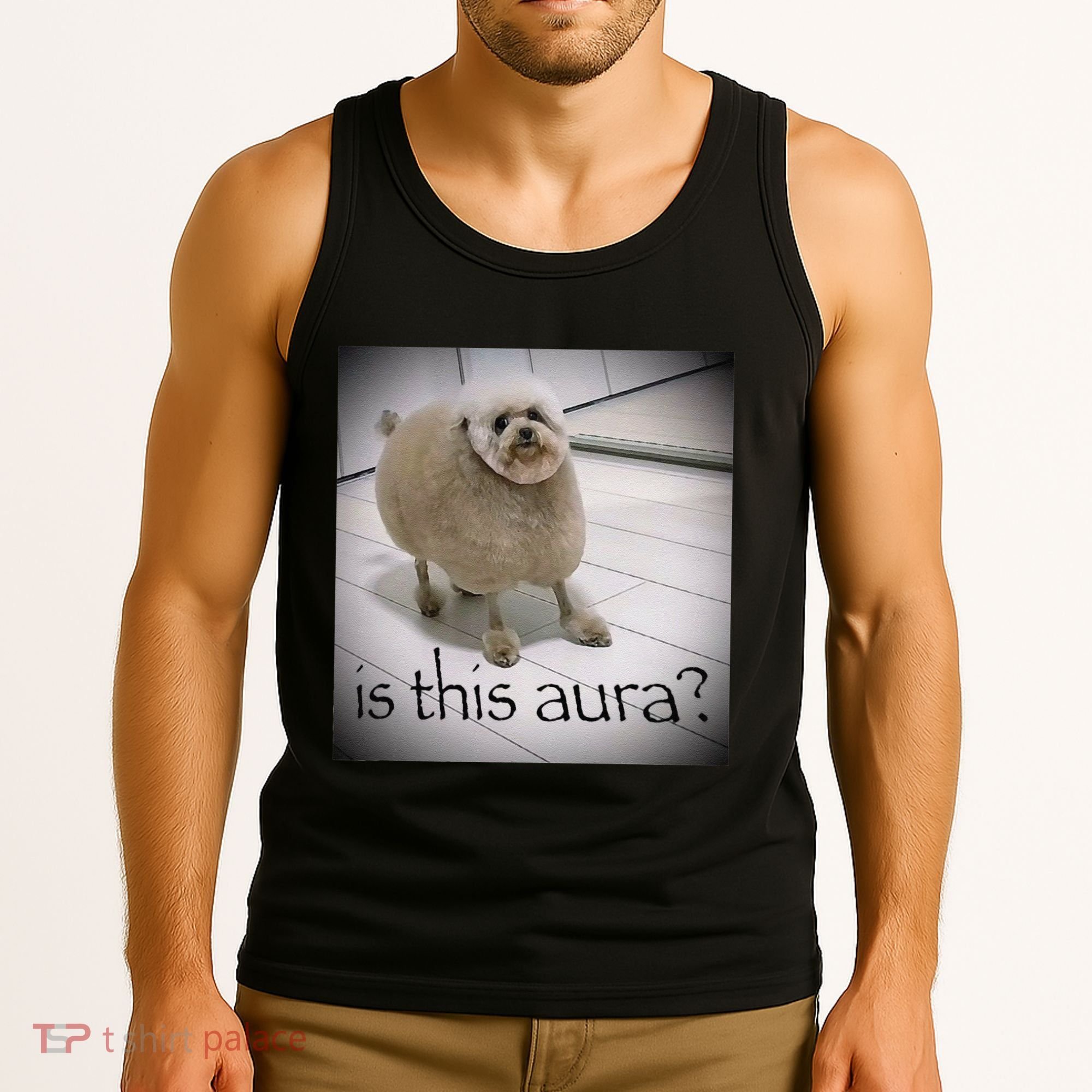Silly Dog Meme Meme Brainrot Gen Z Funny Haircut Dog Meme Tank Top