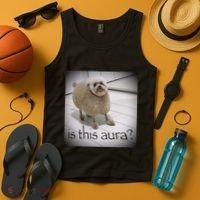Silly Dog Meme Meme Brainrot Gen Z Funny Haircut Dog Meme Tank Top thumb 4