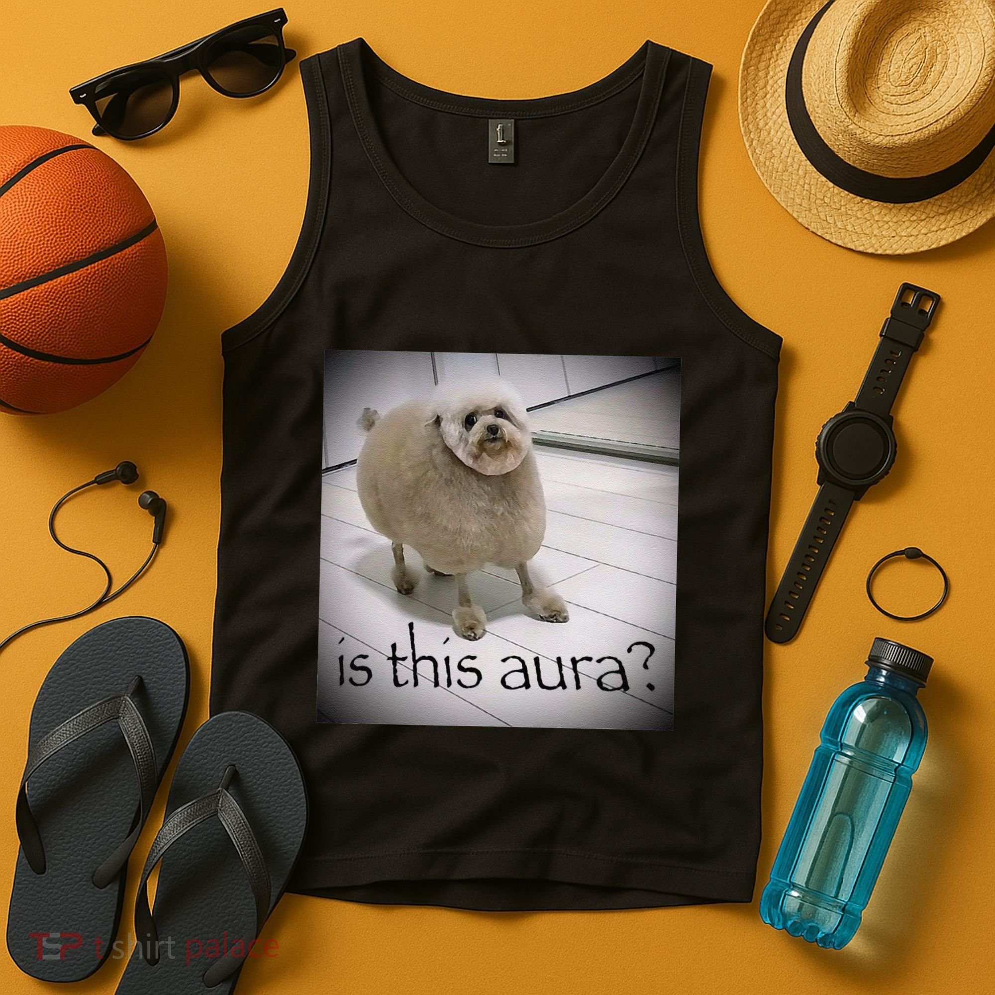 Silly Dog Meme Meme Brainrot Gen Z Funny Haircut Dog Meme Tank Top
