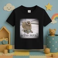 Silly Dog Meme Meme Brainrot Gen Z Funny Haircut Dog Meme Toddler T-Shirt thumb 3