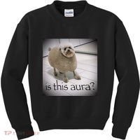 Silly Dog Meme Meme Brainrot Gen Z Funny Haircut Dog Meme Kids Sweatshirt thumb 0