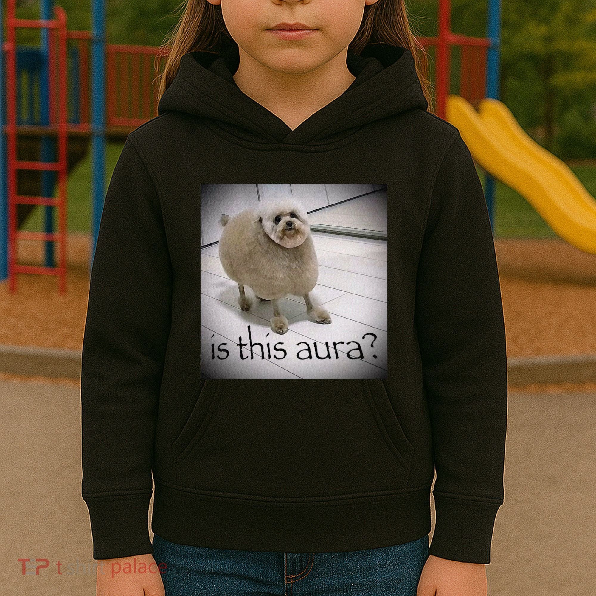 Silly Dog Meme Meme Brainrot Gen Z Funny Haircut Dog Meme Kids Hoodie