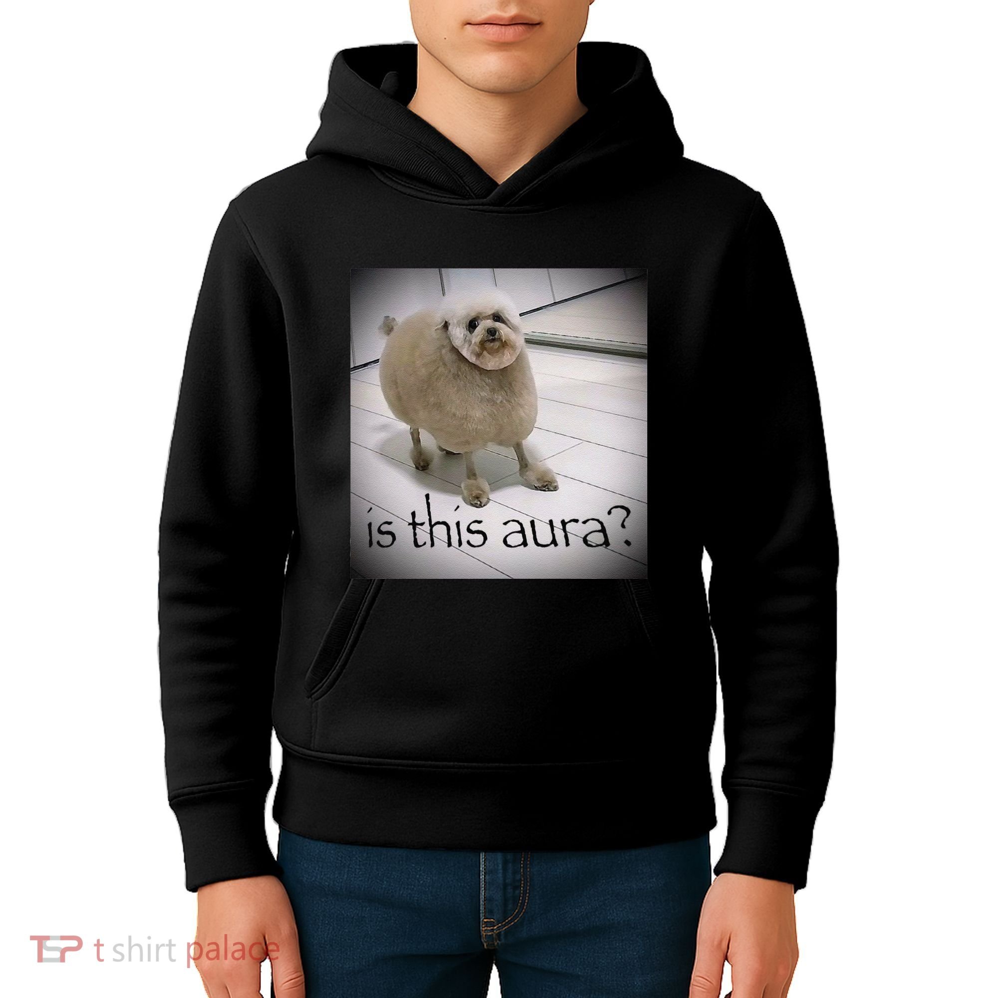 Silly Dog Meme Meme Brainrot Gen Z Funny Haircut Dog Meme Kids Hoodie