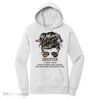 Seester Definition Messy Bun Camo Cheetah Women's Hoodie thumb 0