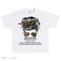 Seester Definition Messy Bun Camo Cheetah Urban Oversized Heavyweight T-Shirt thumb 0