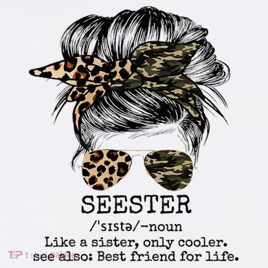 Seester Definition Messy Bun Camo Cheetah Urban Oversized Heavyweight T-Shirt