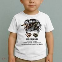 Seester Definition Messy Bun Camo Cheetah Toddler T-Shirt thumb 2