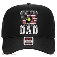 Softball Dad My Favorite Softball Player Calls Me Dad Hat thumb 0