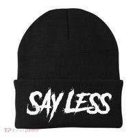 Sayless Do More, Say Less Do More. Hustle, Go Hard, No Cap Beanie thumb 0