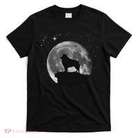 Schipperke Dog Moon T-Shirt thumb 0