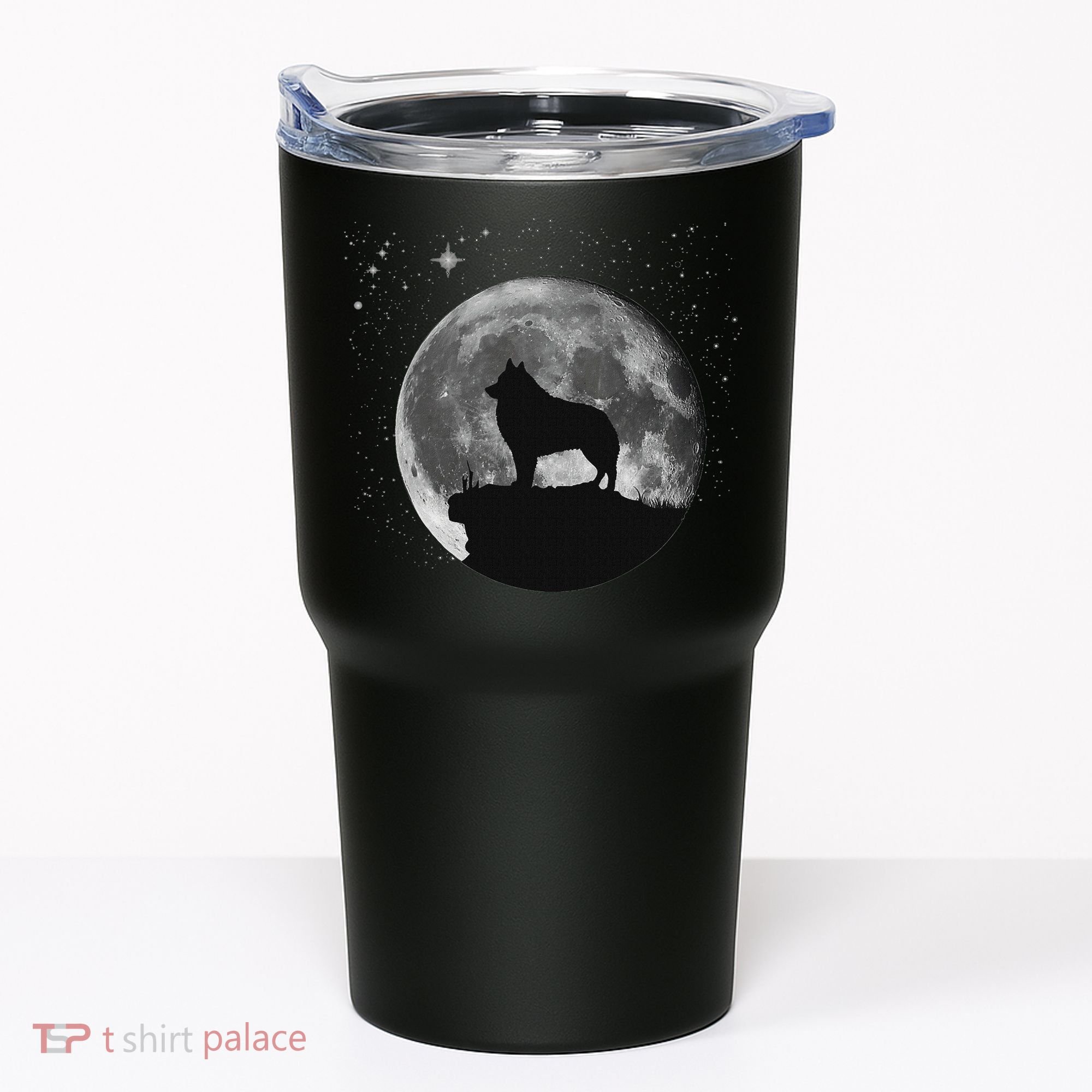Schipperke Dog Moon Tumbler