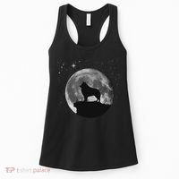 Schipperke Dog Moon Women's Tank Top thumb 0