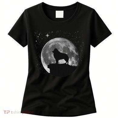 Schipperke Dog Moon Women's T-Shirt