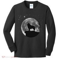 Schipperke Dog Moon Kids Long Sleeve Shirt thumb 0