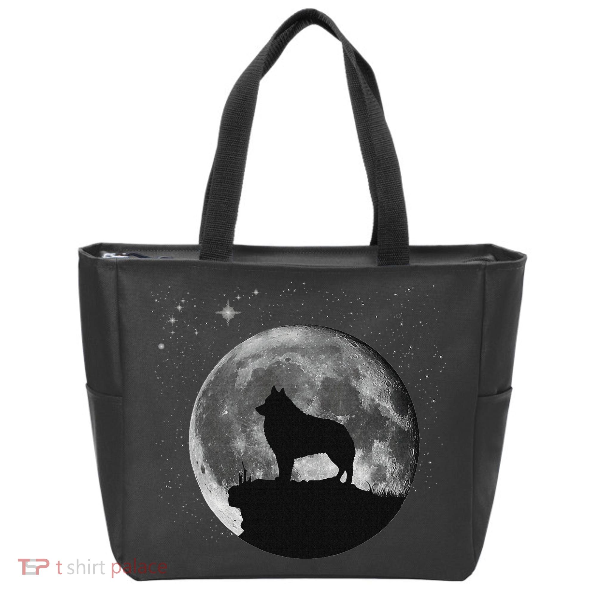 Schipperke Dog Moon Tote Bag