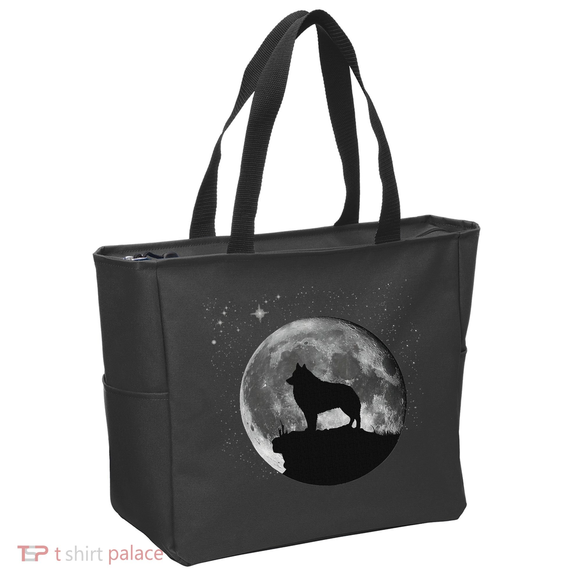 Schipperke Dog Moon Tote Bag