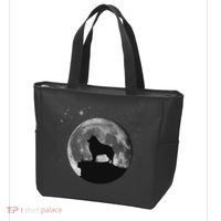 Schipperke Dog Moon Tote Bag thumb 3