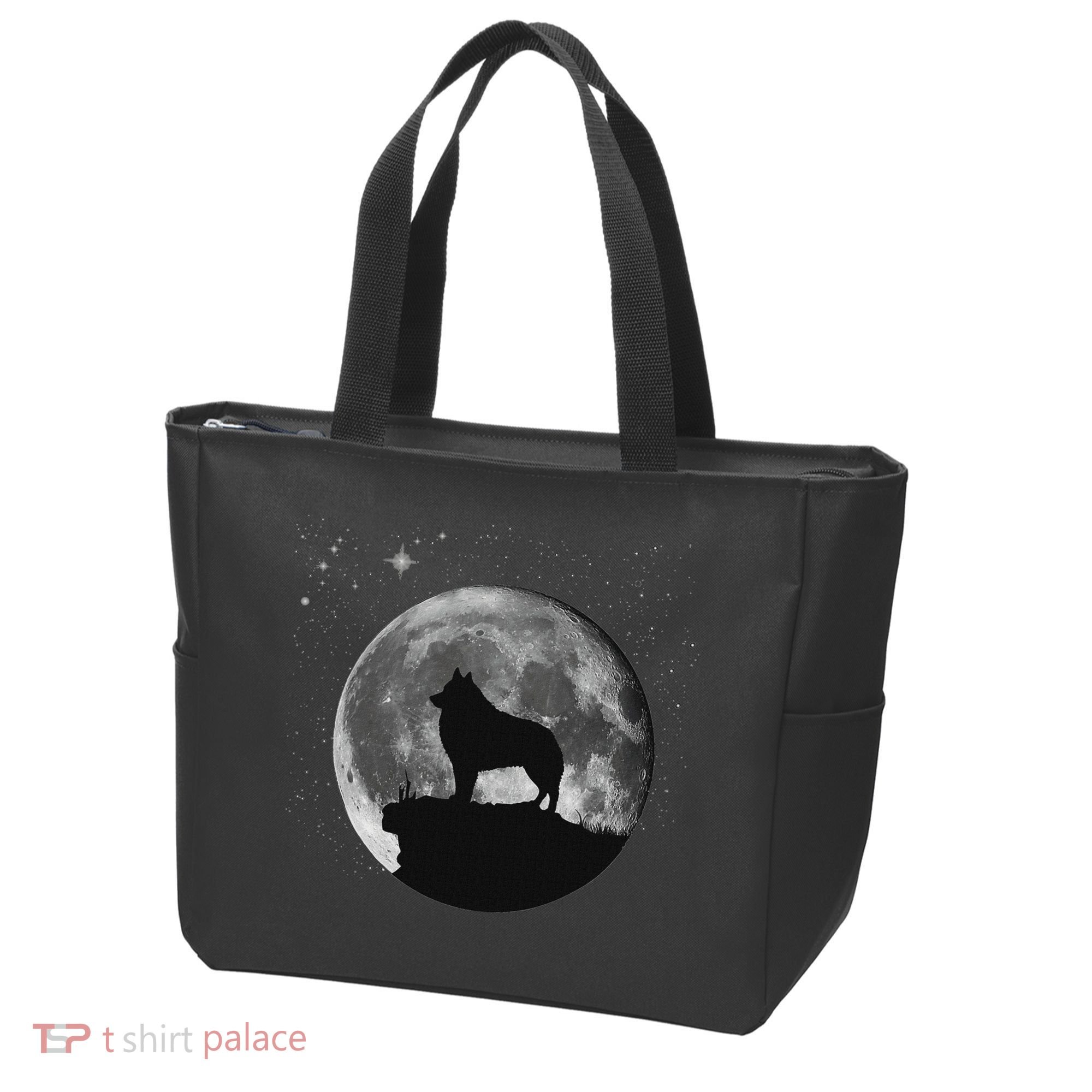 Schipperke Dog Moon Tote Bag
