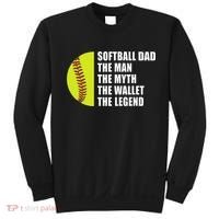 Softball Dad Man Myths Wallet Softball Fathers Day Sweatshirt thumb 0