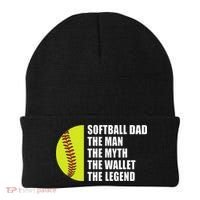 Softball Dad Man Myths Wallet Softball Fathers Day Beanie thumb 0