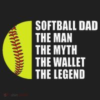 Softball Dad Man Myths Wallet Softball Fathers Day Beanie thumb 2
