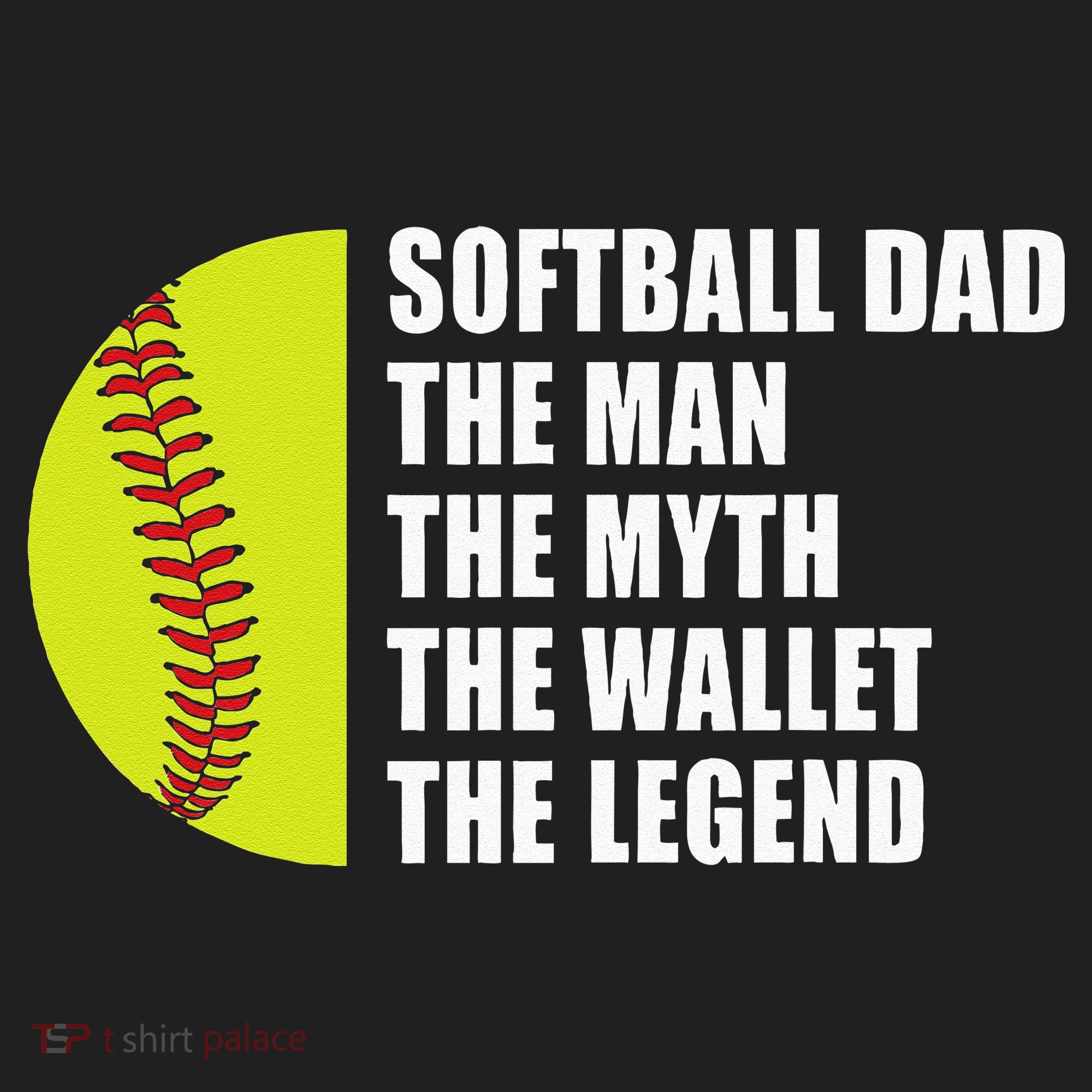 Softball Dad Man Myths Wallet Softball Fathers Day Beanie