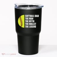 Softball Dad Man Myths Wallet Softball Fathers Day Tumbler thumb 0