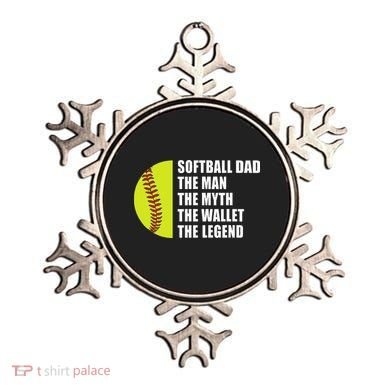 Softball Dad Man Myths Wallet Softball Fathers Day Ornament