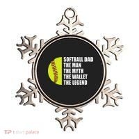 Softball Dad Man Myths Wallet Softball Fathers Day Ornament thumb 0