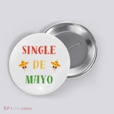 Single De Mayo (Cinco De Mayo) Button