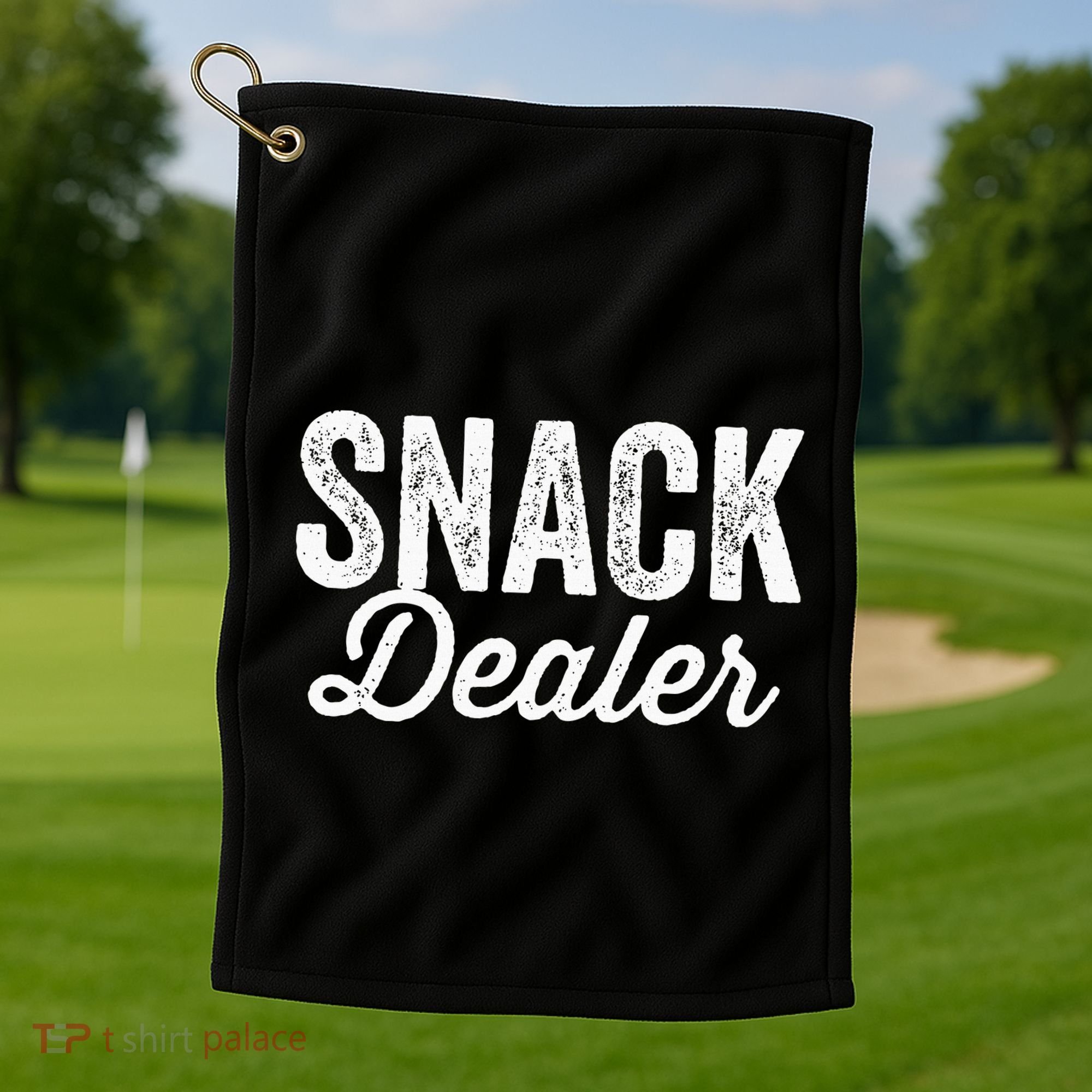 Snack Dealer Mom Teacher Daycare Funny Golf Towel